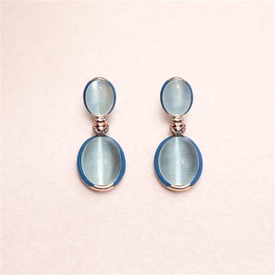 Orecchini Lucos Donna in Argento Quarzo idrotermale ESOR D75-BLU - ESOR D75-BLU